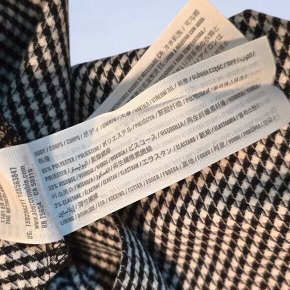 Abercrombie & Fitch Gingham Dress -‎ Size Large Tall - Picture 6 of 9